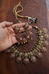 Peacock Flower Necklace