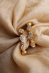 Paisley Kundan Elegant Set of 2 Kadas