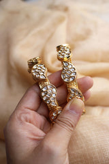 Paisley Kundan Elegant Set of 2 Kadas