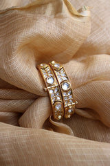 Kundan Light Pink set of 2 Kadas