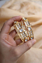 Kundan Light Pink set of 2 Kadas