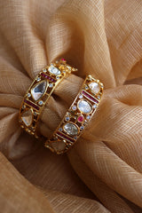 Polki Ruby Set of 2 Kadas
