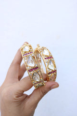 Polki Ruby Set of 2 Kadas