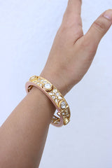 Kundan Light Pink set of 2 Kadas
