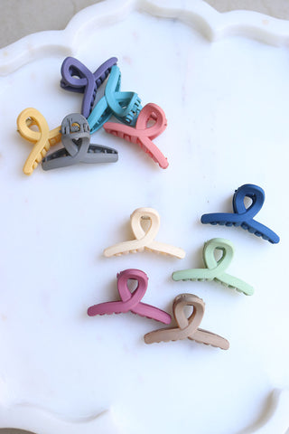 Set of 5 Small Knot Claw Clips