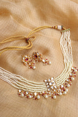 Vintage Pearls Kundan Choker Set