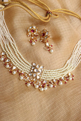 Vintage Pearls Kundan Choker Set