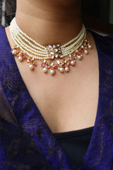 Vintage Pearls Kundan Choker Set
