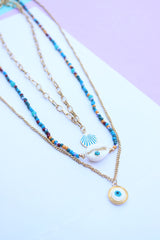 Evil Eye Shell set of 3 Chains