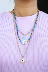 Evil Eye Shell set of 3 Chains