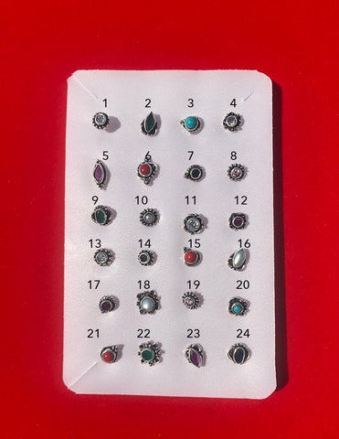 92.5 Silver Nose Pin (Single Pieces)