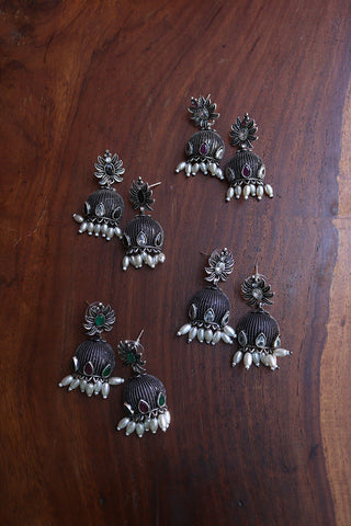 Rustic Half Jhumka Earrings
