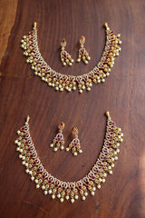 AD Tear Drop Flower Choker