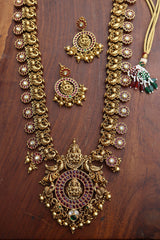 Lakshmi Peacock Long Statement Set