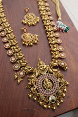 Lakshmi Peacock Long Statement Set