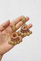 Lakshmi Coin Chaand Earrings