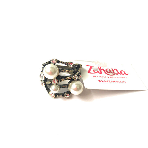 Pearl Stone Nest Ring