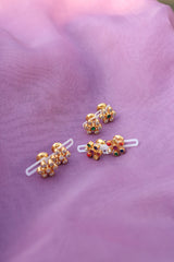 92.5 Silver Dot Flower Studs