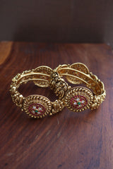 Peacock Flower Screw style Bangles
