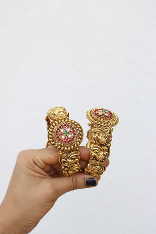 Peacock Flower Screw style Bangles