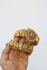 Peacock Flower Screw style Bangles