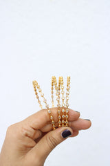 Delicate White Dot Bangles