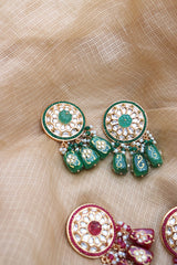 Kundan Bead Drop Earrings