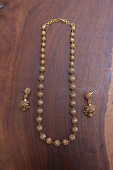 Gold Maala with Earrings 7