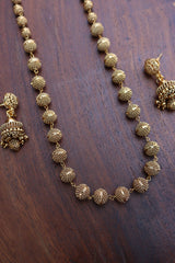 Gold Maala with Earrings 7