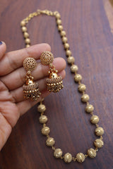 Gold Maala with Earrings 7