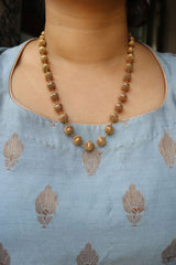 Gold Maala with Earrings 7