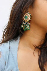 Kundan Bead Drop Earrings