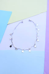 Silver Stars Anklet