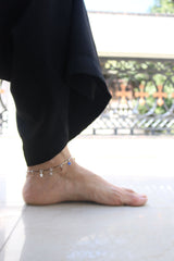 Silver Stars Anklet