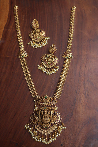 Matte Lakshmi Peacock long Set