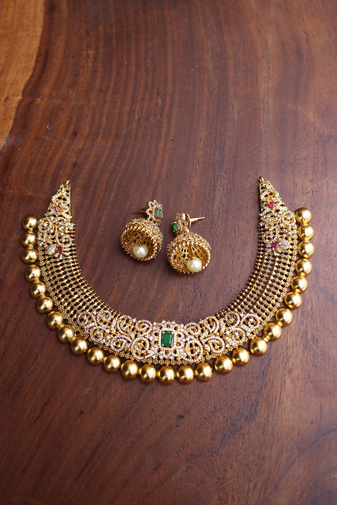 Jali on sale necklace designs