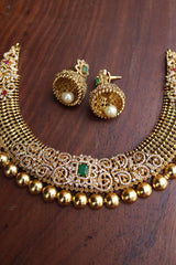 Exquisite AD Jali Necklace Set
