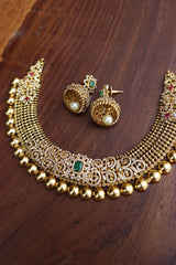 Exquisite AD Jali Necklace Set