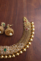 Exquisite AD Jali Necklace Set