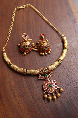 Ruby Green Hasli Set