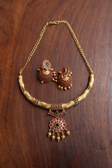 Ruby Green Hasli Set