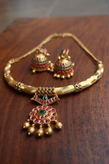 Ruby Green Hasli Set