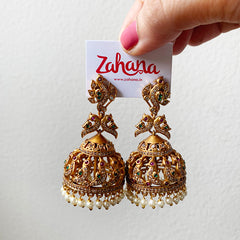 Matte AD Bird Jhumkas