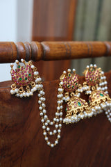 Moon Jhumkas with Maatal