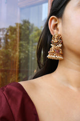 Matte Ganesha Jhumkas
