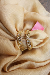 Flower Kundan Bangles