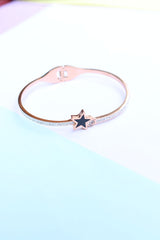 Black Star Stone Rosegold Bracelet