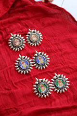 92.5 Silver Ganesha Spokes Studs