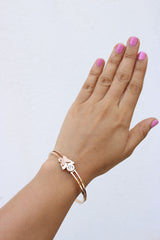 Rosegold Butterfly Stone Bracelet
