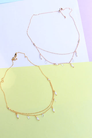 Dainty Pearl Drops Choker
